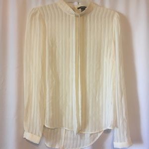 Cream Shear Blouse